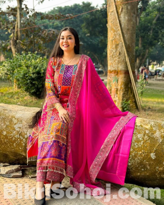 Georgette Readymade Three Piece
